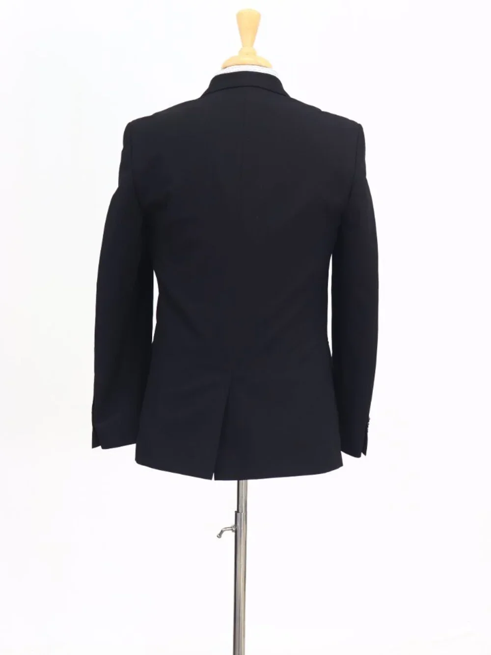 Ben Sherman 36R Black Blazer Sport Coat Jacket 2-Button Solid W889